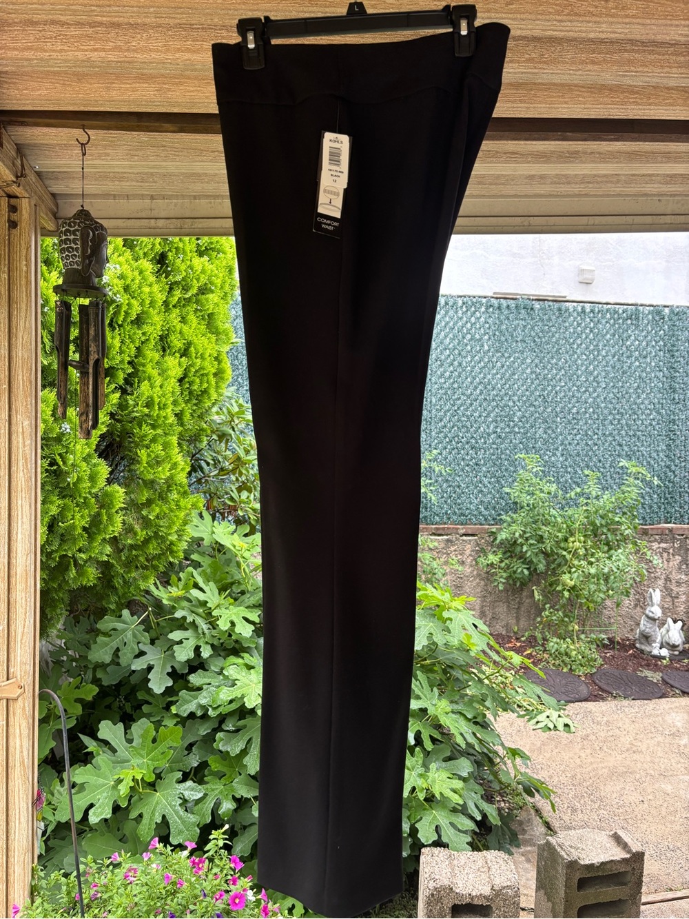 Haggar Black Comfort Waist Pants Size 12 NEW
